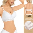 thumbnail image 6 of Admvng Women's Bras Wireless Lace Sheer Mesh Cute Comfort Everyday Bra, 6 of 6