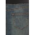 thumbnail image 5 of Be-Girl Women's Denim Maternity Midi Skirt Lycra Rib Elastic Waistband Vintage Wash - SG-77511, 5 of 6