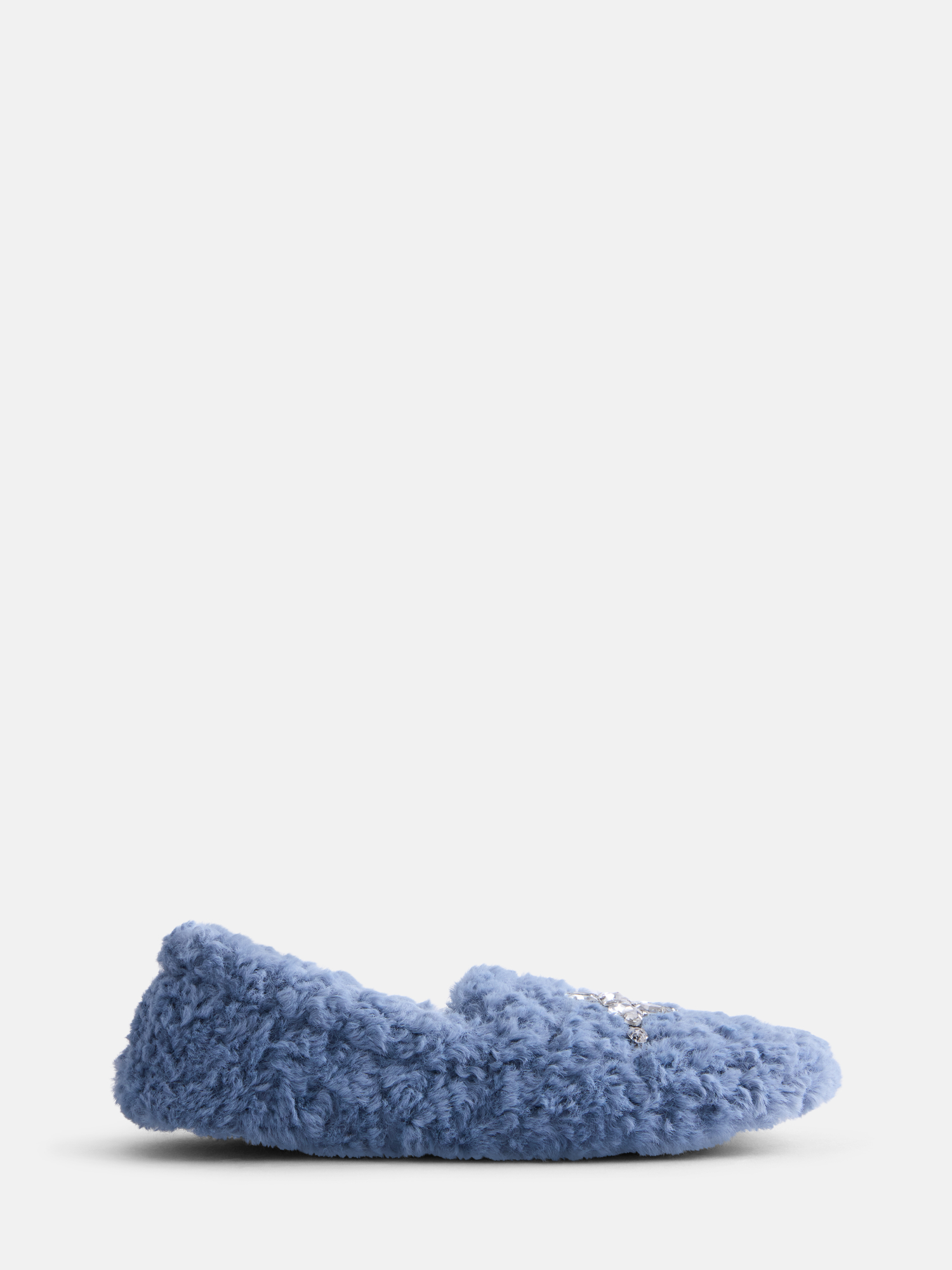 Joyspun Women's Embellished Fuzzy Slippers