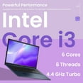 thumbnail image 4 of ASUS Vivobook 17.3” FHD IPS Windows 11 Home Laptop, Intel Core i3-1215U, 16GB RAM, 512GB SSD, Blue, 4 of 6