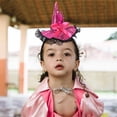 thumbnail image 2 of DHFJKG Halloween Mini Witch Hat Headband, Glitter Pointed Witch Headpiece For Kids Adults, Halloween Party Accessory, 2 of 5