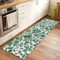 thumbnail image 3 of Sage Green Floral Washable Runner Rugs 2'x6', Botanical Farmhouse Nature Low Pile Throw Entryway Rug Non-Slip Sturdy Edge Binding Carpet for Indoor Bedside Entrance Bedside, 3 of 9