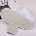 thumbnail image 3 of BESTYASH Unisex Spa Slippers, Comfortable Cotton Material, Non- Design, White, 12 Pairs for Home and Spa Use, 3 of 8