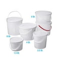 thumbnail image 7 of 5 Quart Pails with Handle - 10 Pack HDPE Buckets - Natural Plastic Pails with Lids - Food Grade Dishwasher Safe - Industrial & Home Use, 7 of 7