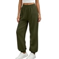thumbnail image 6 of MYAOYINo Boundaries Womens Athletic Sweatpants High Waist Cuffed Joggers with Side Pockets, 6 of 6