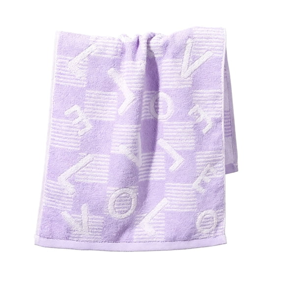 HOARBOEG 1Pcs Purple Hand Towel – Soft Absorbent Quick-Dry Face Towel & Fingertip Towel, 13" x 27" Cotton-Rich Terry Bathroom Washcloth for Vanity Guest Bath Daily