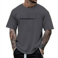 thumbnail image 5 of Big and Tall Shirts for Men Graphic Print T Shirts Casual Short Sleeve Tee For Daily Wear Comfortable Summer Fashion Top With Letter Design Lightweight Breathable Blend Band T Microfiber Tee Men XL, 5 of 5