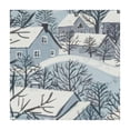 thumbnail image 4 of nygtbtfer Christmas Trees and Houses Winter Snowy Landscape Seamless Texture  Lace Wrinkle Tablecloth, Washable Circular Macrame Table Cloth Cover for Kitchen Dinner Party Décor  white, 4 of 8