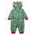 thumbnail image 4 of Aunavey Family Matching Christmas Pajamas Set Sleepwear Jumpsuit Hoodie with Hood for Family, 4 of 5