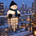 thumbnail image 6 of 2PC Winter Glow Snowman Icicle Light Decor, Christmas Lights Outdoor, Snowman Icicle Railing Light Hangings for Deck Outdoor Porch Railing, 6 of 7