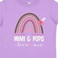 thumbnail image 4 of Inktastic Mimi and Pops Grandchild Rainbow Girls Toddler T-Shirt, 4 of 5