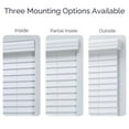 thumbnail image 4 of Linen Avenue Cordless 2" Faux Wood Blind White 58 W x 72 H, Outside Mount, 4 of 8