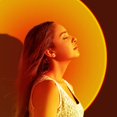 thumbnail image 2 of Sunset Lamp, 360 Degree Rotation Sunset Projection Lamp LED Night Light, USB Floor Stand Sunset Light FYBTO tic Gift for Home Decor Party Living Room Bedroom Photo, 2 of 5