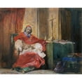 thumbnail image 2 of Joseph Nicolas Robert-Fleury 18x15 Black Ornate Wood Framed Double Matted Museum Art Print Titled - Cardinal Richelieu (1834), 2 of 5