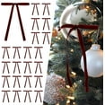 thumbnail image 6 of 24 Pcs Velvet Christmas Tree Bows Door Garland Decor Vintage Wreath Bow (3/8'' Wide, 5 * 7 inch), 6 of 9