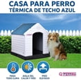 thumbnail image 2 of Casa Para Perrón Q Perrón Raza Mediana Color azul, 2 of 5