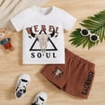 thumbnail image 4 of Xudanell Baby Boy Girl Summer 2 Piece Clothes Set Cute Printed T Shirt Shorts Outfits Toddler Boy Clothes, 4 of 9