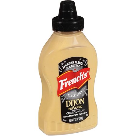 French's Dijon Mustard Squeeze Bottle, 12 oz, Chardonnay Mustard