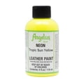 thumbnail image 1 of Angelus Neon Leather Paint 4 oz, Tropic Sun Yellow, 1 of 1