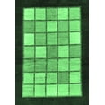 thumbnail image 1 of Ahgly Company Indoor Rectangle Oriental Emerald Green Modern Area Rugs, 3' x 5', 1 of 4