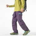 thumbnail image 2 of Stamzod Mens Hiking Pants Fashion Solid Color Outdoor Camping Fishing Pants Casual Loose Jogging Athletic Pants for Men with Pocket Purple M, 2 of 8