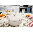 thumbnail image 4 of Lodge Cocotte émaillée, blanc - 6 qt., 4 of 6