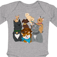 thumbnail image 4 of Inktastic Happy Dog Family Boys or Girls Long Sleeve Baby Bodysuit, 4 of 5