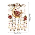 thumbnail image 3 of Christmas Wind Chimes For Outside Window Hanging, Christmas Santa Stained Wind Chime with Crystal Drops Sun Catcher, Festive Holiday Window Hanging Ornament Decor for Home, Christmas Tree, Gift, 3 of 5