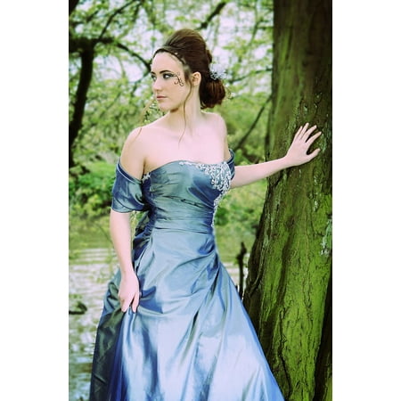 Model Portrait - LAMINATED POSTER Portrait Women Hair Model Dress Poster Print 24 x 36