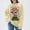 #15Yellow, variant on Byworldtasic Christmas Prints Sweater for Womens Oversized Crew Neck Top Long Sleeve Knit Pullover Sweater