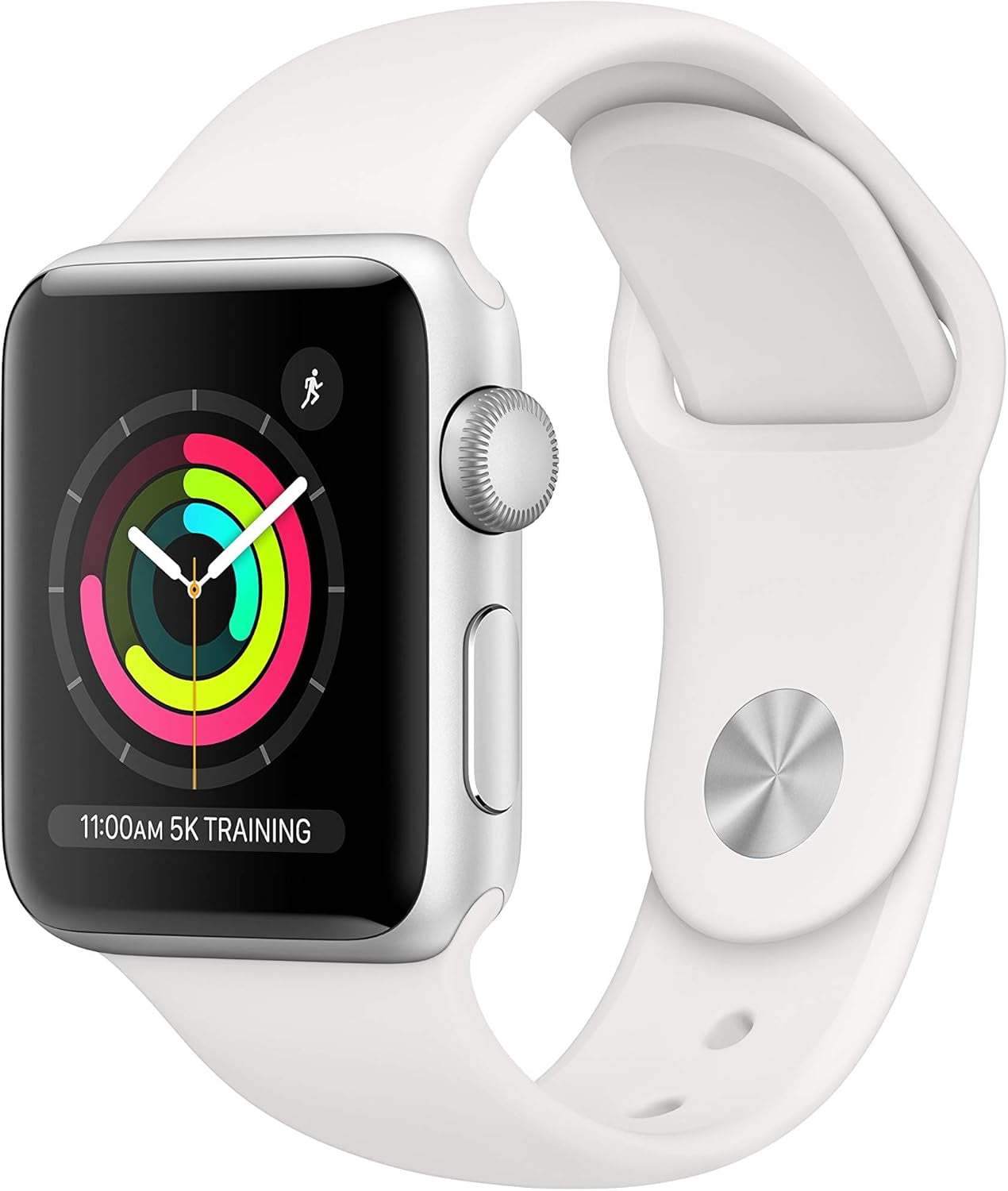 Restored Apple Watch Series 3 (GPS, 42mm) - Ceramic White Case - White Sport Band (Refurbished)