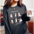 thumbnail image 2 of Education Teacher Cat Lover Sweatshirt, Education Funny Cat Puns, Math Teacher Meowthmatics, Hisstory, Mewsic Teacher Puns Funny Gift Cozy Crewneck, 2 of 5