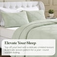 thumbnail image 4 of Superior Tanta Cotton Woven Coverlet, Throw, Sage, 4 of 11