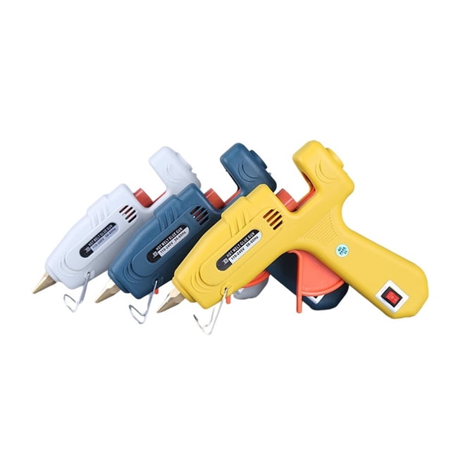 Pistolet à Colle Chaude Mini Réglable 80-150W Multicolore en Option pour Artisanat École Bricolage Arts Maison Réparations Rapides, Préchauffage Rapide