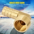 thumbnail image 2 of 1pc 3/4 Male Thread Brass Elbow Barbed Coupling Connector Hose Fitting (16mm), 2 of 9