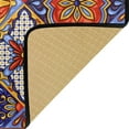 thumbnail image 6 of Coolnut Mexican Talavera Ceramic Tile Pattern Kitchen Rugs 39"X20",Polyester Non Slip Cushioned Mats Antifatigue Comfort Floor Mat for Kitchen Washroom Bedroom, 6 of 7