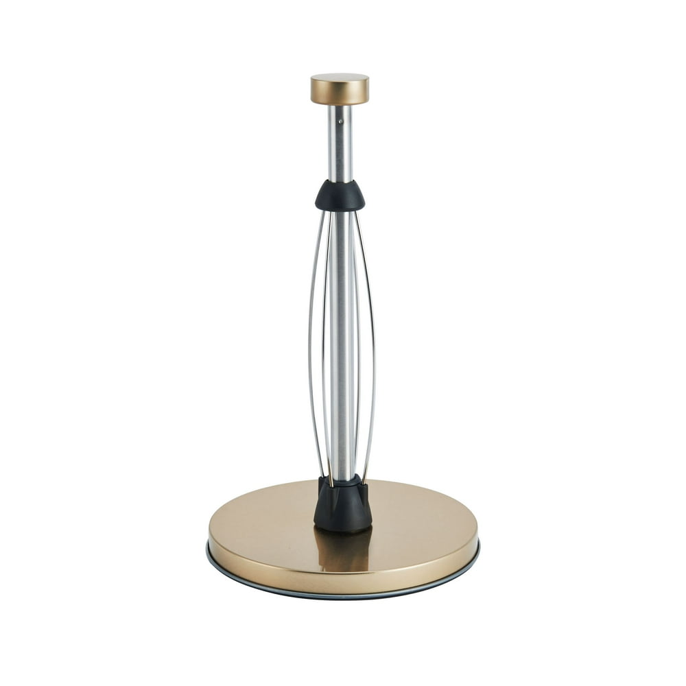 Kamenstein Perfect Tear Low Profile Base Paper Towel Holder in Tin Gold