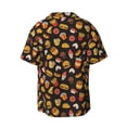 thumbnail image 2 of Wukai Burger Fries Men's Casual Short-Sleeve Button Down Shirt - Lightweight Summer Dress Shirt for Daily Wear-XX-Large, 2 of 7