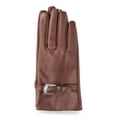 thumbnail image 3 of The Pioneer Woman Faux Leather Winter Gloves with Buckle, Cappucino, Size L/XL, 3 of 3