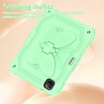 thumbnail image 2 of FJLBDE Case for iPad Pro 11 Inch 2022/2021/2020/2018 with Butterfly Stand, Shockproof Protective Tablet Cover with Shoulder Strap for Kids Girls, Green, 2 of 7