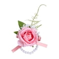 thumbnail image 3 of Wedding Artificial Flower Corsage and Boutonniere Set Elegant Wrist Floral Arrangement for Bridesmaids Grooms Prom Formal Events Ceremony Party Favors Mother’s Day Gife 1Pcs, 3 of 5