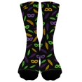 thumbnail image 4 of CYSFASHION Carnival Compression Socks for Women Cute Fall Fashion Ankle Cozy Ankle Unisex Wool Socks Purple, 4 of 5