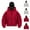 A33 Red, variant on Balaclava Hoodies for Men Zip Up Long Sleeve Lightweight Jackets Hooded Y2K Sweatshirts Fleece Windproof Jacket Motor Bicycle Face Mask Hoodie with Pockets