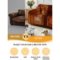 thumbnail image 5 of Burnt Orange Couch Cover for 2 Cushion Couch, Retro Oil Painting Modern Abstract Art Aesthetics Washable Love Seat Sofa Covers Slipcover, Throw Sofa Covers for Pets, Furniture Protector 71"x102", 5 of 9