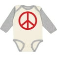thumbnail image 3 of Inktastic Fun Red Peace Sign Boys or Girls Long Sleeve Baby Bodysuit, 3 of 5