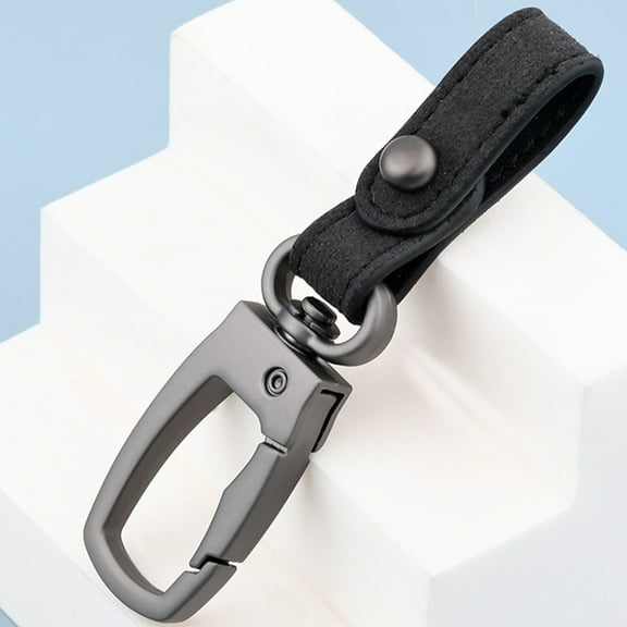 Tineasur Metal Keychain Clip for Belt , Black Heavy-Duty Key Holder Fits Thick Waistbelts Securely