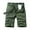 Army Green, variant on RYDCOT Men's Solid Color Cargo Shorts Casual Loose Summer Multi-Pocket Outdoor Cargo Shorts Red 14(38)