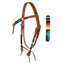 Horse Show Bridle Western Leather Headstall  79RT09HB
