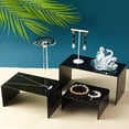 thumbnail image 6 of 6pcs Black Acrylic Display Riser 3 Size Jewelry Display Stand Large Rectangular Acrylic Stand 3-Tier Shelf Table Showcase Fixtures, 6 of 9
