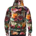 thumbnail image 7 of Lsque Stained Glass Floral Cake Pattern Casual Men's Hoodie,Hooded Sweatshirt with Kangaroo Pocket,Pullover Hoodie-XX-Large, 7 of 7